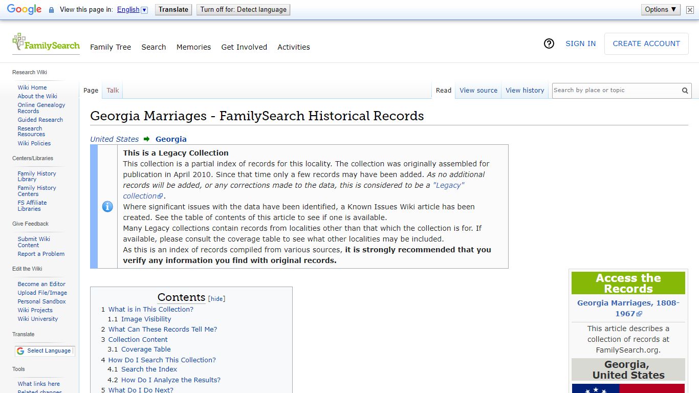 Georgia Marriages - FamilySearch Historical Records ...